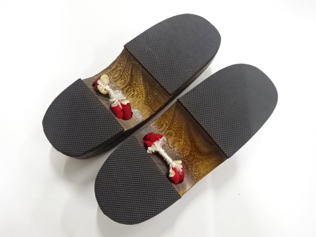  未使用品　焼桐下駄(24センチ)